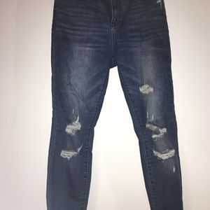 PacSun Blue Ripped Skinny Jeans